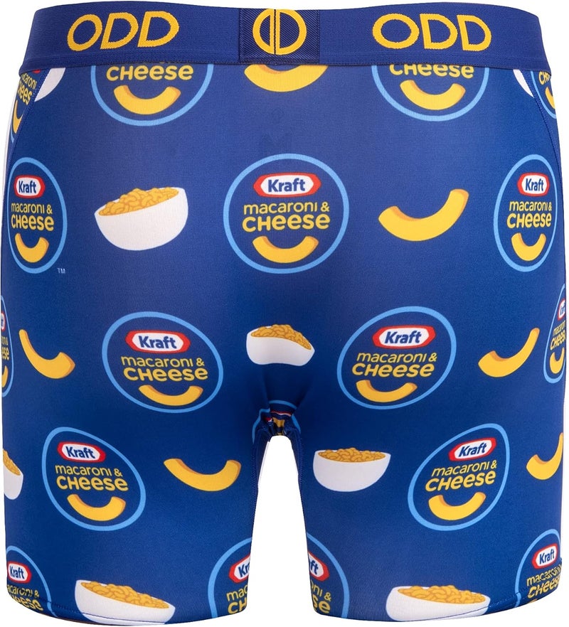 Odd Sox – Kraft Mac and Cheese Novelty Boxer Briefs – Funny Food Graphic Underwear-Soft Stretch Polyester Blend - Image 4